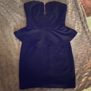 Strapples black dress